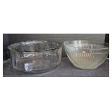 Vtg Princess House Clear Glass Bowl +
