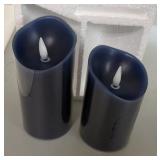 NIB (2) 3-D Moving Flame Candles with Remote.