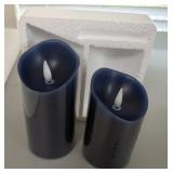 NIB (2) 3-D Moving Flame Candles with Remote
