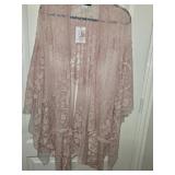 NWT Jessica Simpson Floral Lace Shawl Cover-Up