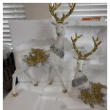 NIB (1)18" & (1)14ï¿½ White Reindeer