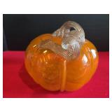 NEW Decorative Hand-blown Glass Pumpkin features