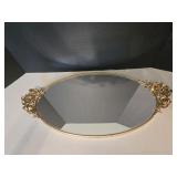 1950s  24K Gold Plated Vanity Mirror
