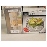 NIB Laura Ashley Salt Lamp Night Light & Dips on