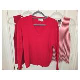(3) Red Sweaters