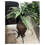 34" Nearly Natural Silk Boston Fern w/Stand