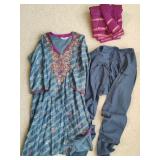 Periwinkle & Fuchsia Hearm/Tunic Set Size Sm