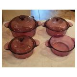 Set of (4) Corning Dishes