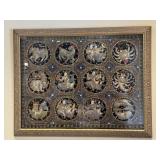 Vintage THAI KALAGA TAPESTRY: Astrological Zodiac