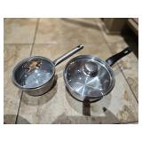 (2) Small Stainless Pots