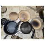 (6) Assorted Skillets
