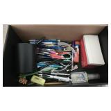 Box with Pens,Pencils, Index Cards ,Etc