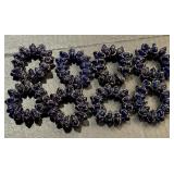 (8) VTG Pier 1 Imports Cobalt Blue Glass Bead