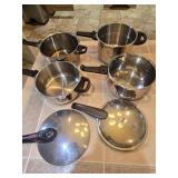 (4) Pressure Cooker Pots & (3) Lids
