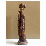 16" Carved Asian Resin Figurine Chinese Empress