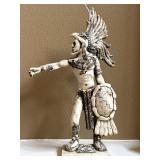 Aztec Eagle Warrior Statue 16"