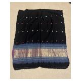 Black Paithani Saree Gold Zari Border and