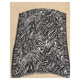 Shawl Wrap Soft Scarf Fringed Animal Print