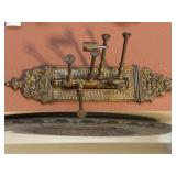 VTG Swing Arm Brass Tie and Belt Rack 13.5" Long