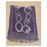 Purple and Silver Geometric Circle Pattern