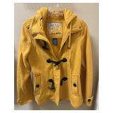 Sz M Sebby Hooded Fleece Toggle Jacket