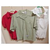(3) Sz M/LG Button Up Tops