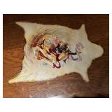 VTG 36" Hand Painted Persian Miniature Painting on
