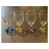 (4) VTG Libbey Wine Goblets 7"