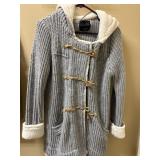 Sz M Zara Knit Hooded Cardigan with a