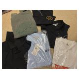 (5) Sz L Assorted Collar & (1) T Shirt