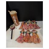(7) Dolls & (2) Drums from the Bahamas