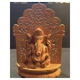 Lord Ganesha Statue Figurine Sculpture Wood 14"