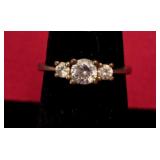 3 Diamond Ring Sz 7