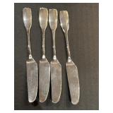 Ginkgo PINEAPPLE Set of 4 Butter Spreader Knives