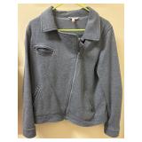 Sz L No Boundaries Charcoal Gray Jacket