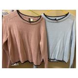 (2) Sz S Top Divided (H&M) Blue and Pink