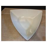 13"×3.5" Ceramic Triangular Bowl