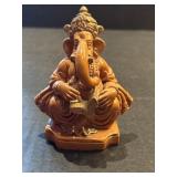 Figurine of Lord Ganesha Seated and Reading a