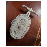 Silver Meenakari Cart Mukhwas Box, a Traditional