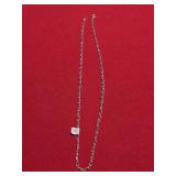 15" Italian Sterling Silver Figaro Chain Necklace