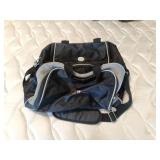 Black Over the Shoulder Athletic Bag