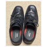 Sz 9 Rockport Leather Lace Up Derby Dress Shoes