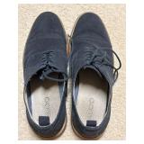 Sz 10 ALDO Navy Blue Suede Oxford Shoes