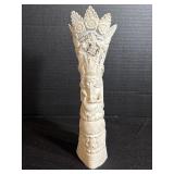 Vtg Indonesian Hand Carved Bovine Bone Totem