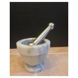 Marble Mortar & Stainless Pestle