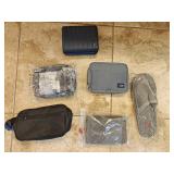 Toiletry Bags, Slippers, Some Bags Have Contents