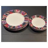 Gibson China Casablanca Pattern (7) Plates 10.5"&