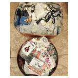 Tins w/ Bindi Jewlery & Sewing Items