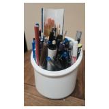 Mixed Pens,Pencils, Paint Brushes