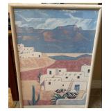 Southwestern Desert Adobe Pueblo Art Print